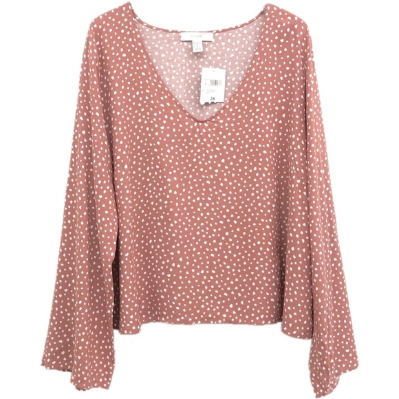 Forever 21 Tops - NWT Forever 21+ Plus Size Pink Blouse - Size 3X